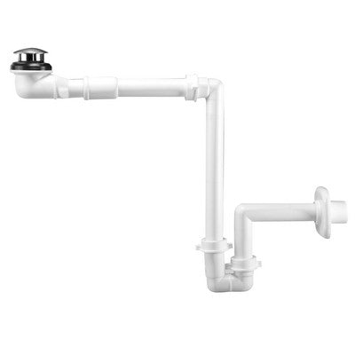 SIFONE SALVASPAZIO PER LAVABO + PILETTA BASSA Misura: Bianco