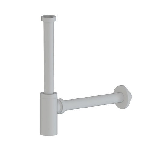 SIFONE TONDO IN ABS PER LAVABO Misura: 1"1/4 Nero Opaco