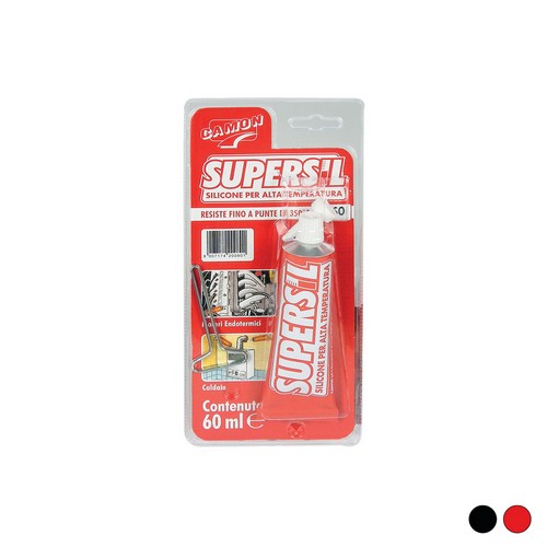 SIGILLANTE SILICONICO SUPERSIL ALTA TEMPERATURA Misura: 60 ml - Rosso