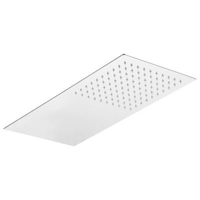 SOFFIONE 1 GETTO RETTANGOLARE ULTRA PIATTO ACCIAIO INOX Misura: mm 500x220x2