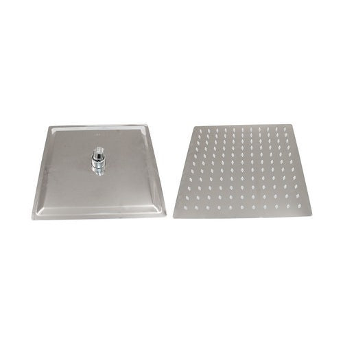 SOFFIONE DOCCIA IN ACCIAIO INOX QUADRO Misura: cm 20x20