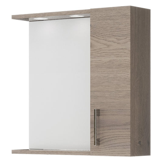 SPECCHIERA DA BAGNO PENSILE SINGOLO cm 58,4 x 15,1 x h.57,1 - noce americano