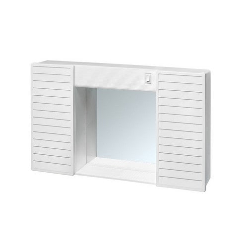 SPECCHIO CON DUE ANTINE Misura: Bianco