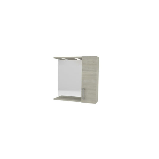 SPECCHIO DA BAGNO A 1 ANTA ROVERE GRIGIO