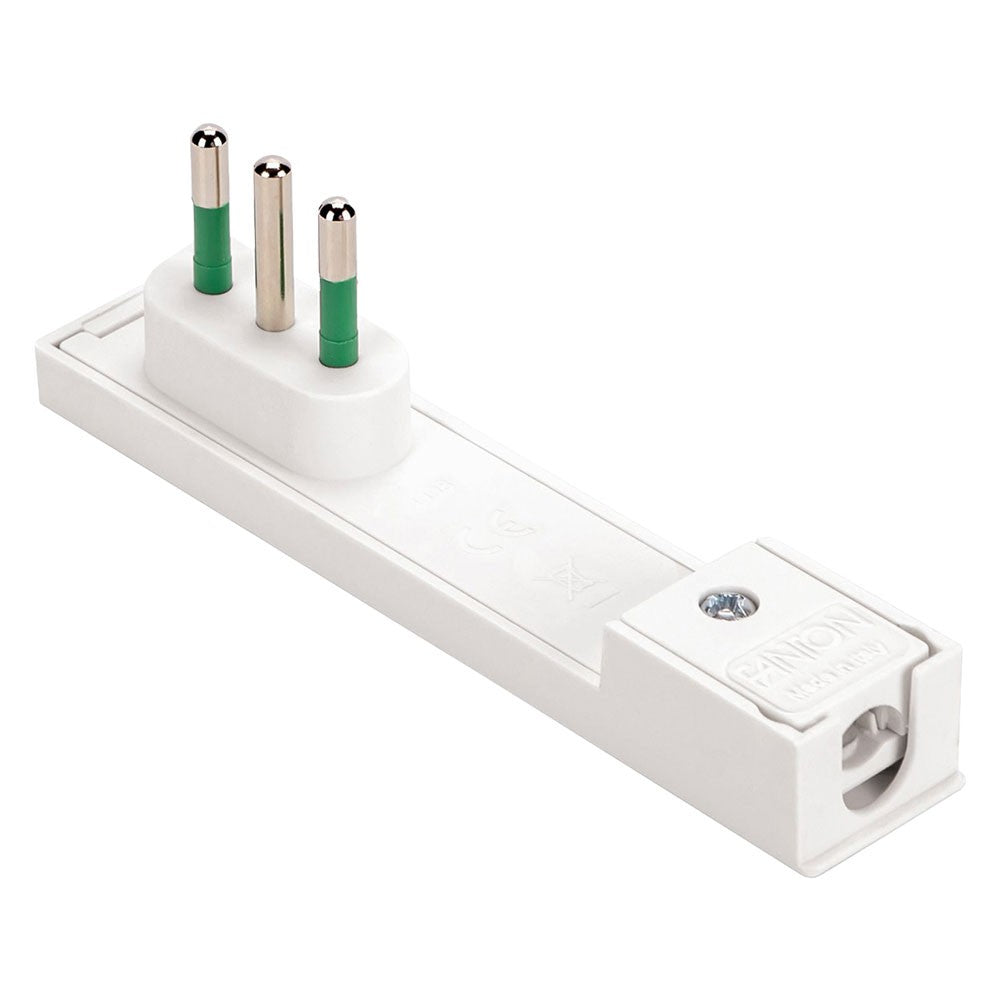 SPINA VOLANTE PIATTA 'CLOCK' 2P+T 16A