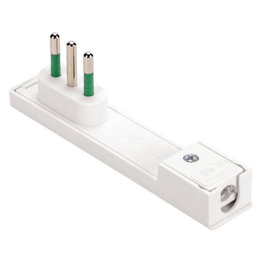 SPINA VOLANTE PIATTA 'CLOCK' 2P+T 16A