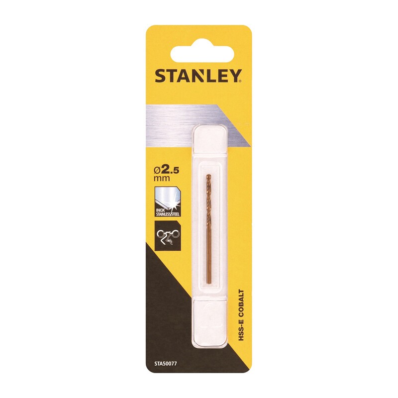 STANLEY STA50077 PUNTA AL COBALTO  2,5 MM