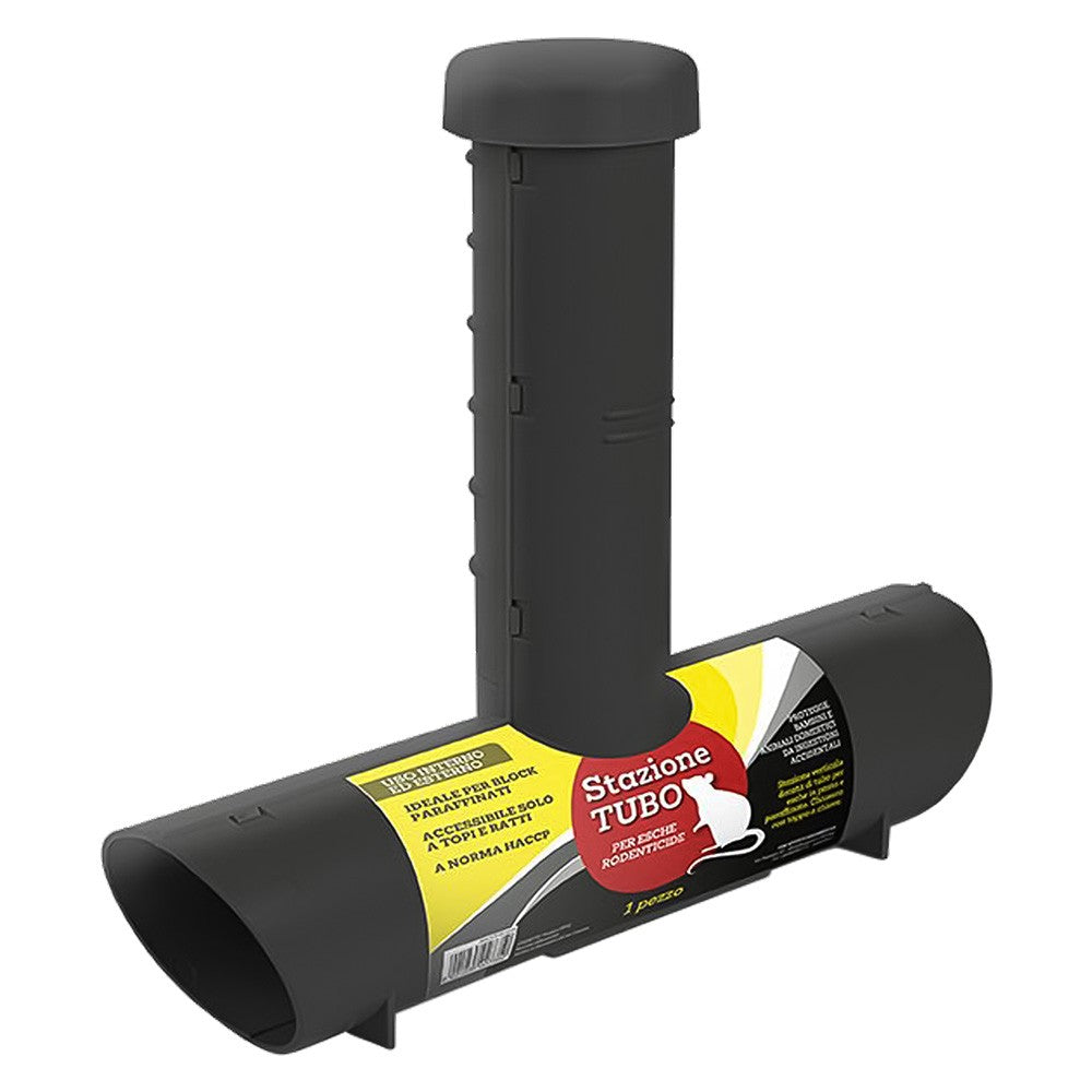 STAZIONE DI SICUREZZA PER ESCHE RODENTICIDE ''TUBO' cm. 28 x 6,1 x h. 23,5