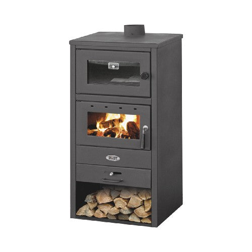 STUFA A LEGNA CON FORNO GIORGIA 10-12 KW Misura: Nera