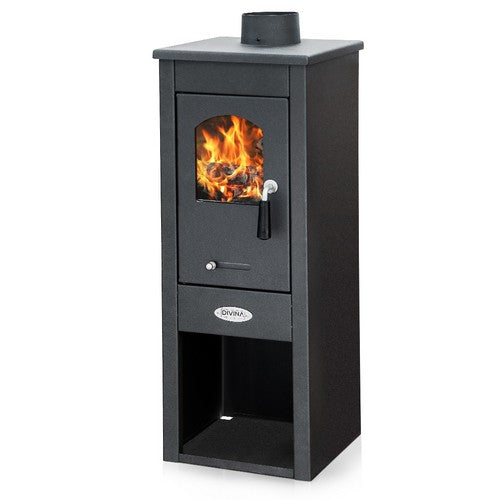 STUFA A LEGNA MARTA 5-7 KW Misura: Nero antracite