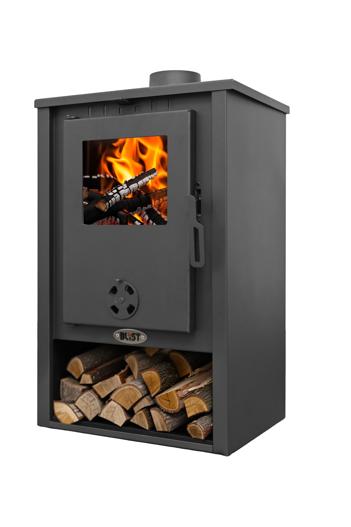 STUFA LEGNA 9 KW BLIST B1 ANTRACITE V6