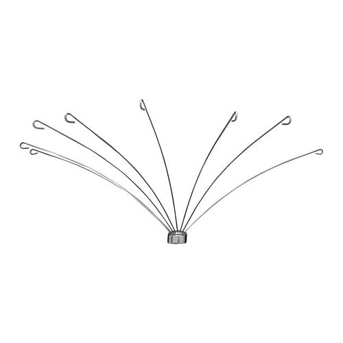 SUPPORTO CIRCOLARE PER TENDA DOCCIA Misura: 180 ° - Aste L. 76 cm