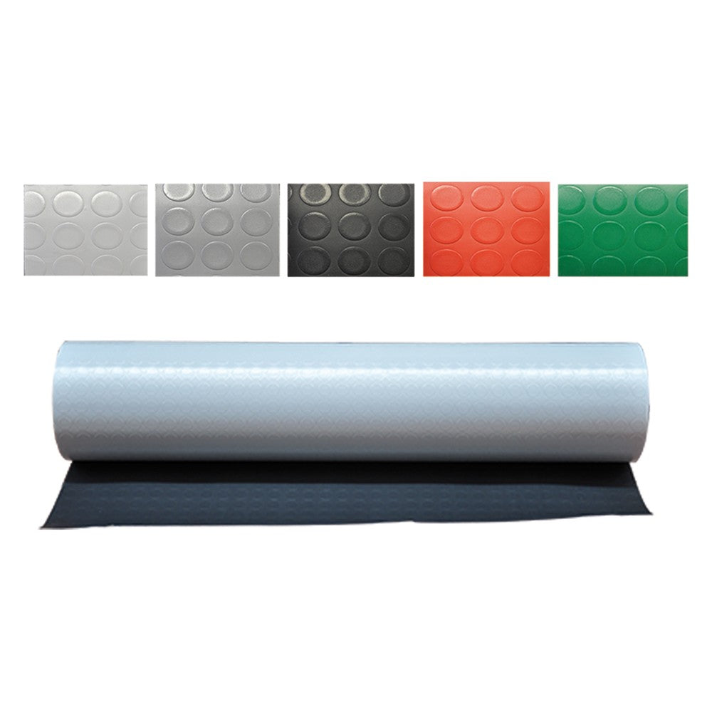 TAPPETO A BOLLE mt. 1 x 25 nero sp. 1,3 mm