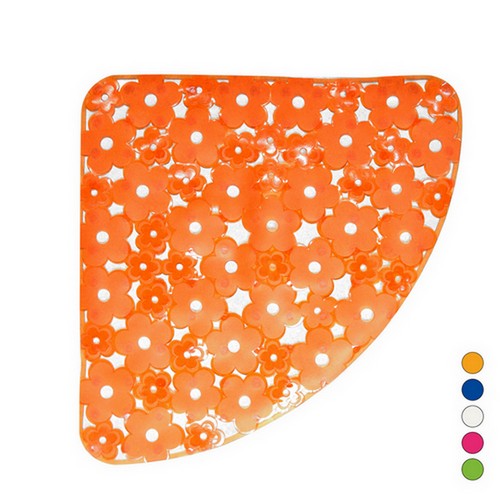 TAPPETO ANTISCIVOLO PER DOCCIA ANGOLO MOD. MARGHERITA CM 59X59 Misura: Fucsia