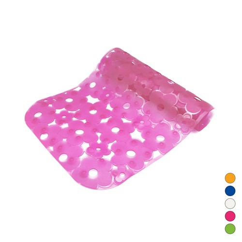 TAPPETO ANTISCIVOLO PER VASCA MOD. MARGHERITA CM 72 X 36 Misura: Fucsia