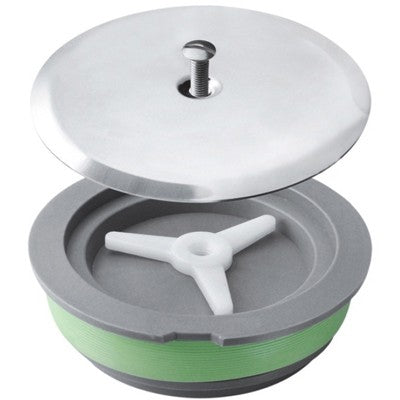 TAPPO AD ESPANSIONE PER SIFONI A PAVIMENTO PIATTELLO 125 MM Misura: Diam. 100 - Piattello 125mm
