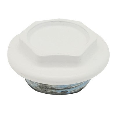 TAPPO CIECO DX / SX ZINCATO VERNICIATO PER RADIATORI FL 48 Misura: 1" Sx Bianco