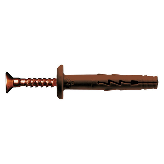 TASSELLO NYLON A PERCUSSIONE 'TURBO JET' TJ6-40BR 6 x 40 - vite 3,8 x 45