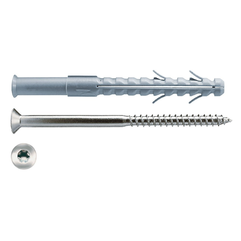 TASSELLO NYLON 'LATER CORNICE' C8A 80 LUVT 8 x 80 - vite Torx T30 5,5 x 85
