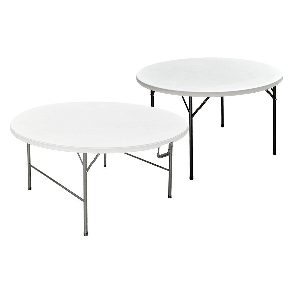 TAVOLO TONDO PIEGHEVOLE 'PARTY' Ø cm 180 x h. 74 - colore bianco