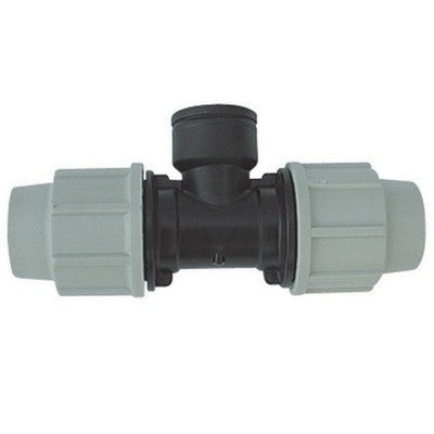 TEE A 90° FEMMINA PLASSON PER TUBO POLIETILENE Misura: 4" x 110