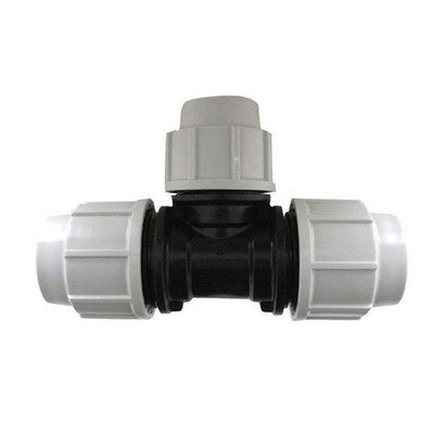 TEE A 90° RIDOTTA PLASSON PER TUBO POLIETILENE Misura: Diam. 40x32x40