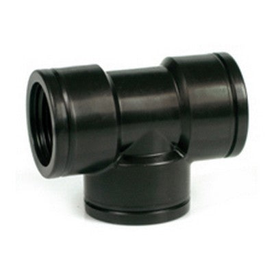 TEE A 90°CON FILETTO FEMMINA Misura: 1"1/2 x 1"1/2 x 1"1/2