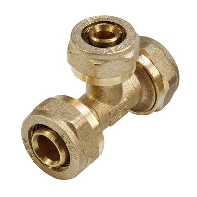 TEE F/F/F A COMPRESSIONE PER MULTISTRATO Misura: Diam. 32