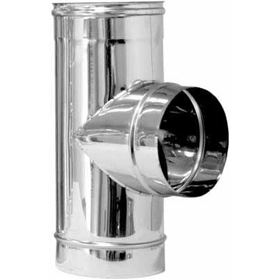 TEE IN ACCIAIO A 90° PER CANNE FUMARIE Misura: Diam. 180