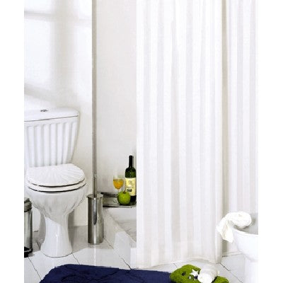 TENDA PER DOCCIA 2 LATI IN TESSUTO CM.180 X 200 Mod. BIANCO
