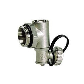 TERMINALE PER COLLETTORI ATTACCO SUPERIORE PER VALVOLA SFIATO ARIA Misura: G 1" x G 1/2"