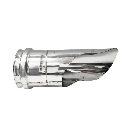 TERMINALE PER GOMITO INOX 304 CON CAPPELLO DRITTO Misura: Diam. 100