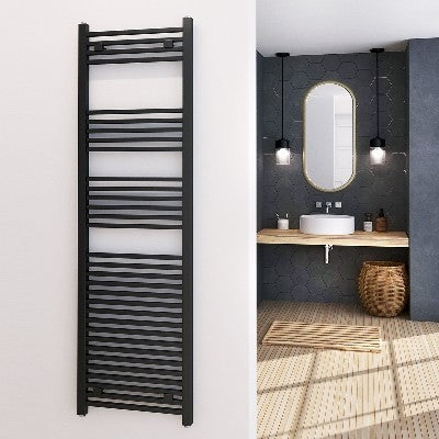 TERMOARREDO DESIGN ANTRACITE TUBI QUADRATI Misura: H 1700 x Int. 470 (mm)