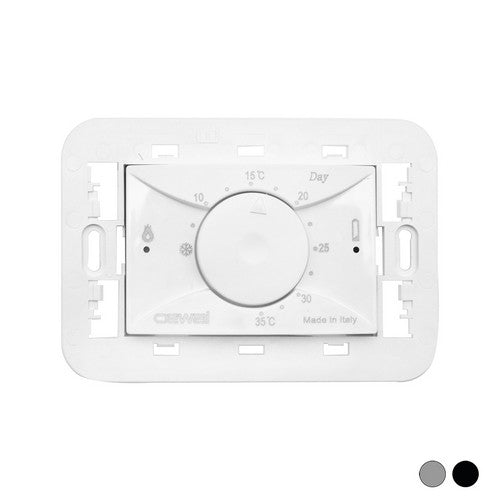 TERMOSTATO ELETTRONICO DA INCASSO 3 MODULI NEW Misura: Bianco