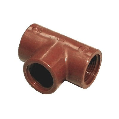 TI A 90° IN PP MARRONE Misura: 1/2"
