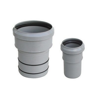 TRONCHETTO PP RIDUZIONE AL PVC VALSIR Misura: Diam. F 110 x M 100 lungh. 90