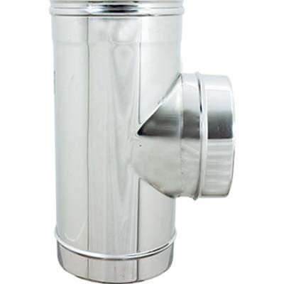 TUBO A TEE 90° MMF ACCIAIO INOX AISI 304