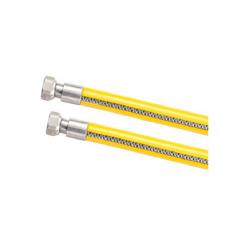 TUBO FLESSIBILE IN ACCIAIO PER GAS Misura: MF cm 50 1/2x1/2