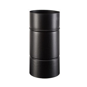 TUBO PORCELLANATO D 10 X H  25CM NERO OPACO CLASSIC