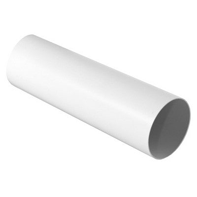 TUBO TONDO PER SISTEMA DI AERAZIONE CANALIZZATA BIANCO Misura: Diam. 100 mm - Lungh. 1500 mm