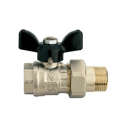 VALVOLA A SFERA A PASSAGGIO TOTALE FIL. F RACCORDO PER COLLETTORI Misura: 1/2" x 1/2" PN 40
