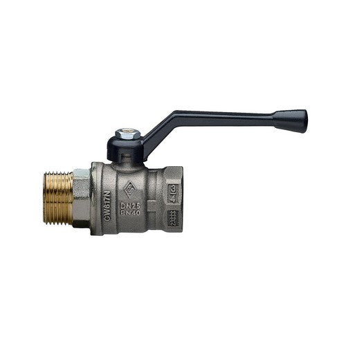 VALVOLA A SFERA A PASSAGGIO TOTALE MF CON LEVA JUNIOR-SFER Misura: 1" DN 25 PN 40