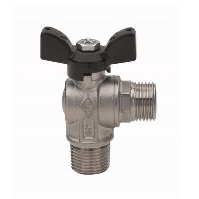 VALVOLA A SFERA A SQUADRA FIL. M ATT. M PER TUBO FLESSIBILE UNI 9891 Misura: 1/2" x 1/2" DN 15 PN 30