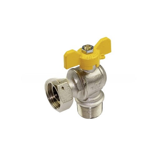 VALVOLA A SFERA A SQUADRA MASCHIO PER GAS CON GIRELLO Misura: 1/2" x 3/4"
