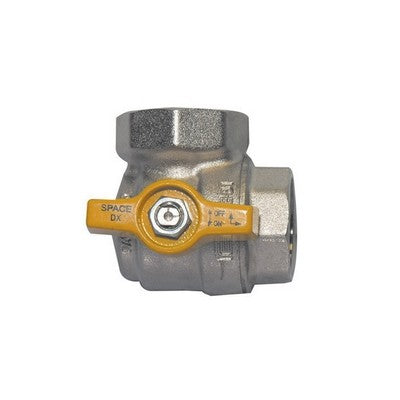 VALVOLA A SFERA AD ANGOLO FF C/FARFALLA PER GAS Misura: 1/2" DN 15