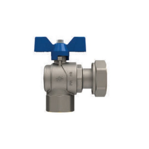 VALVOLA A SFERA CON FARFALLA A SQUADRA EVOLUTION FEMMINA DADO GIREVOLE Misura: 3/4" x 3/4" DN 20 PN 40