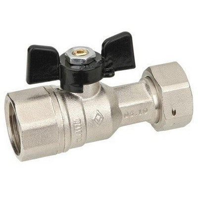 VALVOLA A SFERA DIRITTA A PASSAGGIO TOTALE FF DADO MOBILE Misura: 1/2"x3/4" DN 15 PN 40
