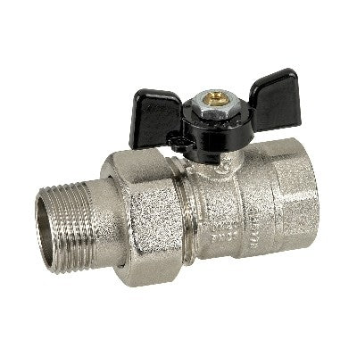 VALVOLA A SFERA FEMMINA BOCCHETTONE CON FARFALLA Misura: 3/4" DN 20 PN 25