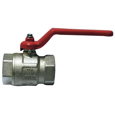 VALVOLA A SFERA FF C/LEVA ROSSA Misura: 2"1/2 (DN 65) 18 bar/261 psi