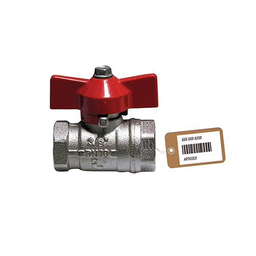 VALVOLA A SFERA FF CON FARFALLA F-BRICO Misura: 1/2" DN 15 PN 64